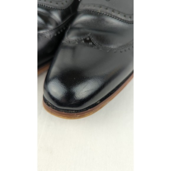 Stacy Adams Men's Sullivan Wingtip Oxford Dress Shoes Memory Foam Black 8.5 - Picture 9 of 16